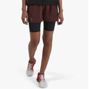 NWOT On Cloud On Running Active Shorts Mulberry Black